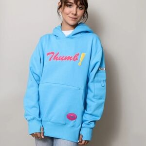 Thumb United The Chenille Unisex Pullover Logo Travel Hoodie Sweatshirt